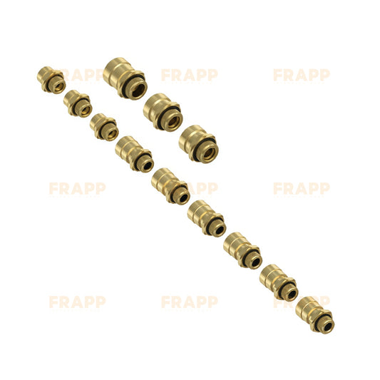 FP129332 | Brass Air Brake Push-In Fitting Set For Truck Air Brake System