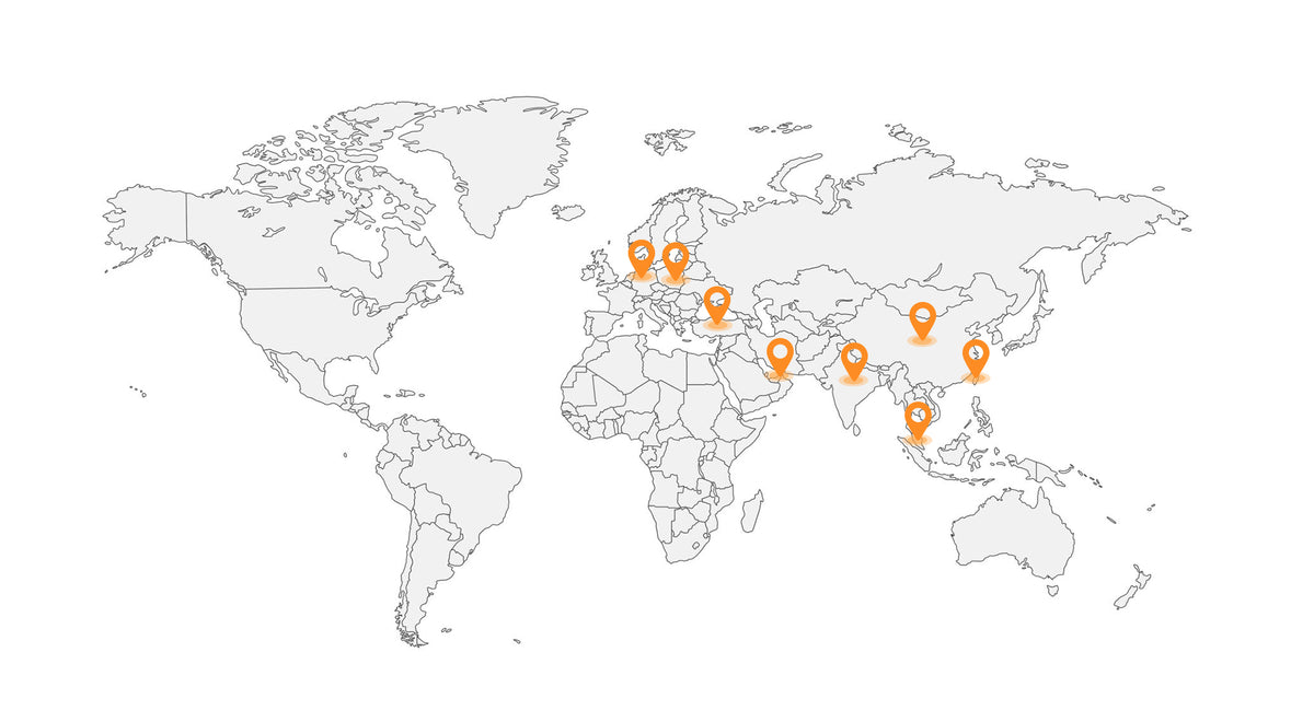 Global offices and distribution network